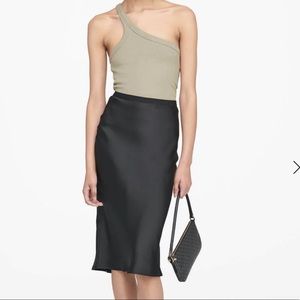 ANINE BING midi silk skirt